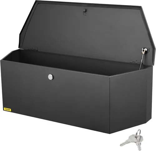 Vista 17 de VEVOR Caja de Lengüeta para Remolque, Caja de Herramientas de Placa Diamantada de Aleación de Aluminio, Caja de Herramientas Resistente Tuckbed