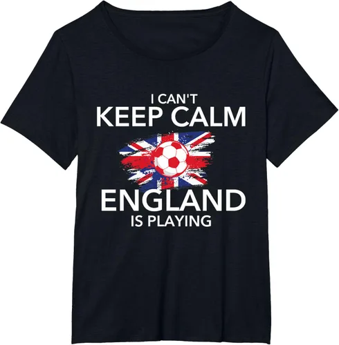 Vista 33 de I Can't Keep Calm England Is Playing - Camiseta para amantes del fútbol, Negro