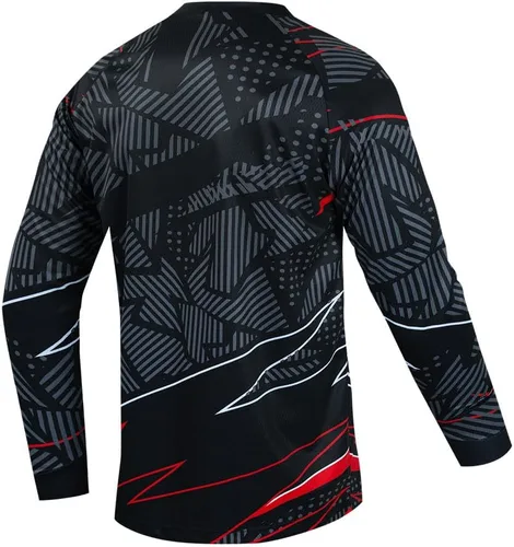 Vista 38 de Hotlion Camiseta de ciclismo para hombre, manga larga, MTB Motocross, ropa de carreras todoterreno
