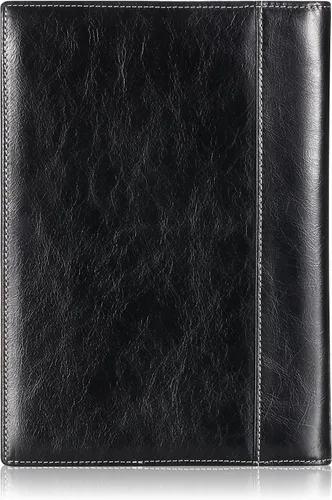 Vista 8 de Portafolios Junior de Cuero para Hombres y Mujeres con Presilla para Bolígrafo, Piel de Becerro Italiana, Carpeta Portafolio de Negocios
