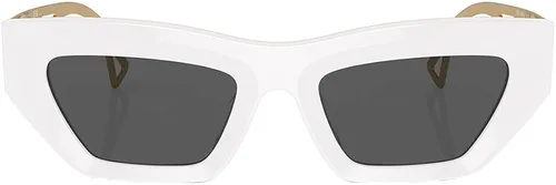 Vista 2 de Versace VE 4432U 40187 - Lentes de sol de plástico blanco a la moda, lentes grises