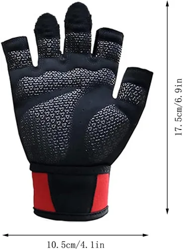 Vista 2 de Guantes de entrenamiento para mujer, guantes de levantamiento de pesas sin dedos, guantes de ejercicio para entrenamiento, fitness, ciclismo