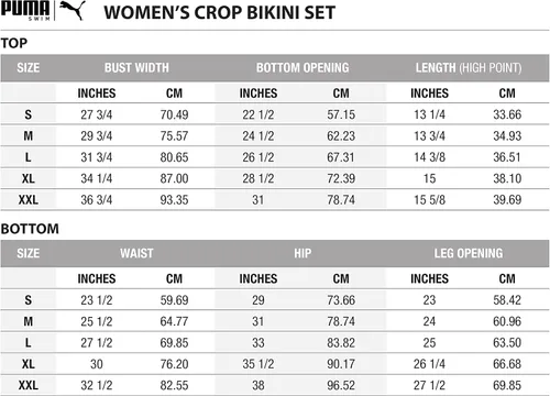 Vista 7 de PUMA Women's Crop Bikini Top & Bottom Swimsuit Set