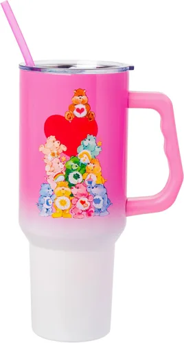 Vista 22 de Silver Buffalo Betty Boop Core - Vaso de acero inoxidable con tapa para pajilla, tapa, popote y asa, 40 onzas