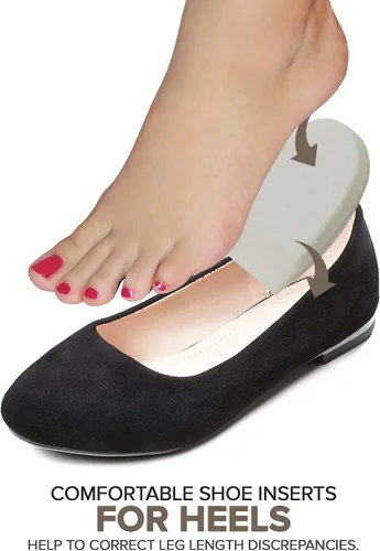 Vista 4 de Almohadillas de talón de fieltro para zapatos 1/2" con adhesivo - 2 pares Cojín de talón de fieltro para aliviar el dolor, 1/2" de grosor