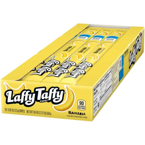 Vista 4 de Laffy Taffy Rope - Caja de 24 (banana)