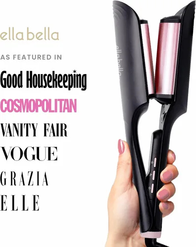 Vista 3 de ELLA BELLA® Ultimate Waver Rizador • Herramienta Rizadora • Ajustes de calor ajustables • Rizador de pelo de doble voltaje • Tecnología
