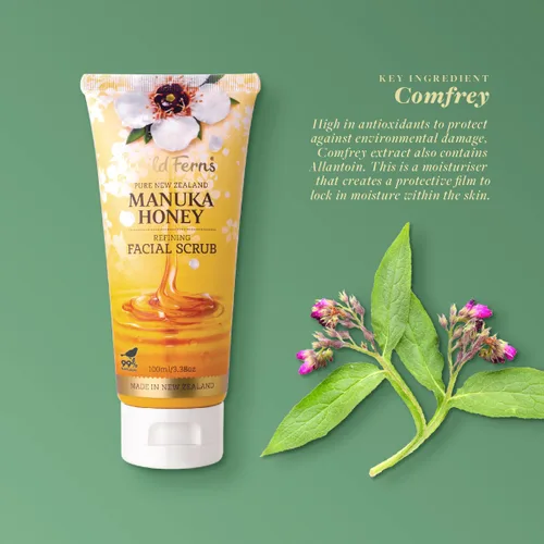 Vista 6 de Wild Ferns Exfoliante facial suave de miel de manuka