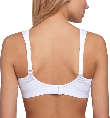 Vista 2 de Triumph Women 's Triaction híbrida star sin aros liso brasier deportivo 34B blanco
