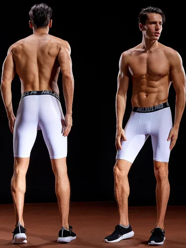 Vista 10 de NELEUS Paquete de 3 pantalones cortos de compresión para hombre
