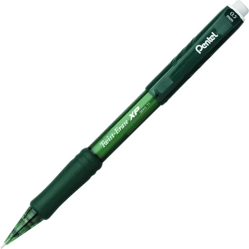 Vista 3 de Pentel Lápiz automático Twist Erase EXPRESS, tamaño de plomo de 0.020 in, barril negro, caja de 12 (QE415A)