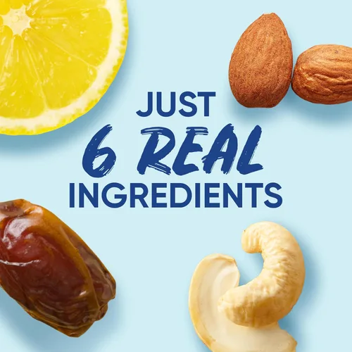 Vista 4 de Larabar Barra de limón, barra vegana de frutas y nueces, sin gluten, barras de 1.6 onzas, 16 unidades 6 ingredientes reales, dátiles, almendras