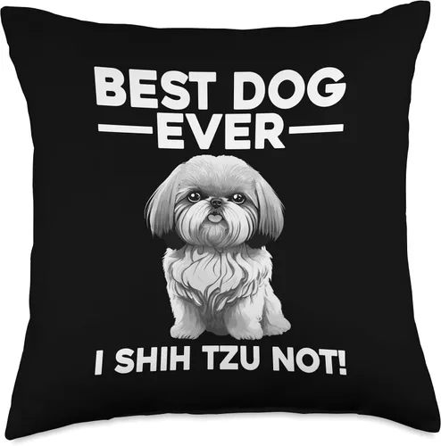 Vista 5 de Shih Tzu Gift Shih Tzu Lover Accessories & Clothes Almohada de diseño divertido para hombres, mujeres, niños, amantes de los perros, Shih Tzu, 16 x