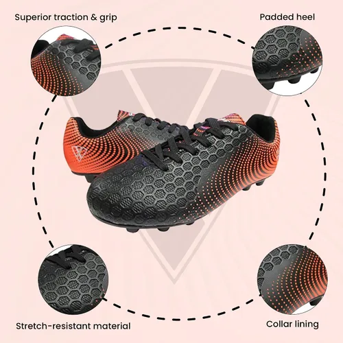 Vista 3 de Vizari Stealth Firm Ground - Botines de fútbol para jóvenes, ligeros, duraderos y cómodos con excelente tracción, zapatos de fútbol para niños