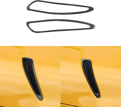 Vista 34 de Adhesivo de Fibra de Carbono Premium Real para Ventana de Coche, Pilar A, Panel Triangular, Anticolisión, Compatible con Toyota Supra GR A90 A91 MK5