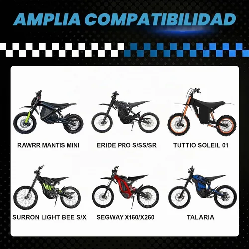 Vista 5 de Tool Front Frame Bag Sur Ron Storage Bag Electric Motorcycle Waterproof Reflective Design For Surron Light bee S/X Segway X160/X260 Talaria