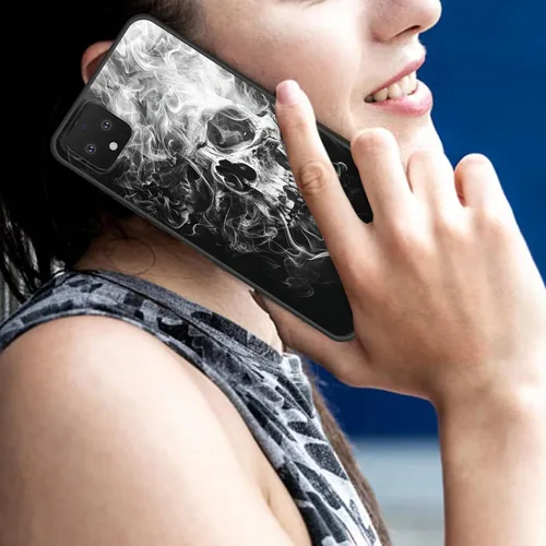 Vista 360 de Funda delgada para Google Pixel 4 XL, funda delgada de silicona de TPU suave a prueba de golpes para Google Pixel 4 XL, astronauta Galaxy