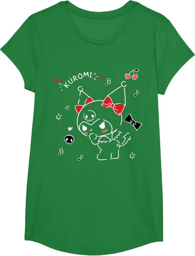 Vista 41 de Kuromi Camiseta Mischievous Tee Shirt Negro