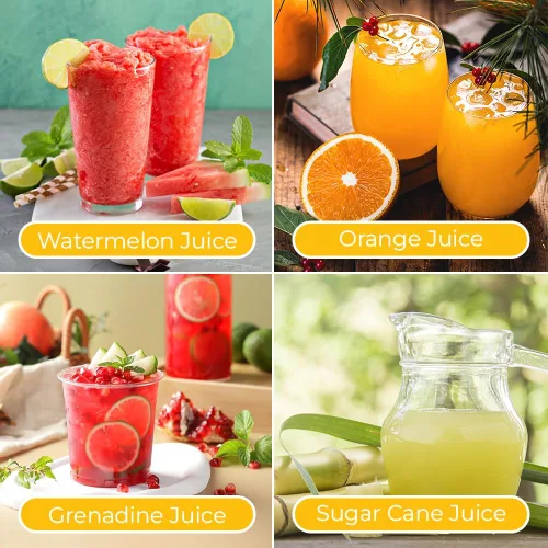 Vista 8 de Extractor de jugo de fruta fresca, exprimidor manual 2026 con agarre ergonómico, exprimidor de limón resistente de aleación de aluminio para limón