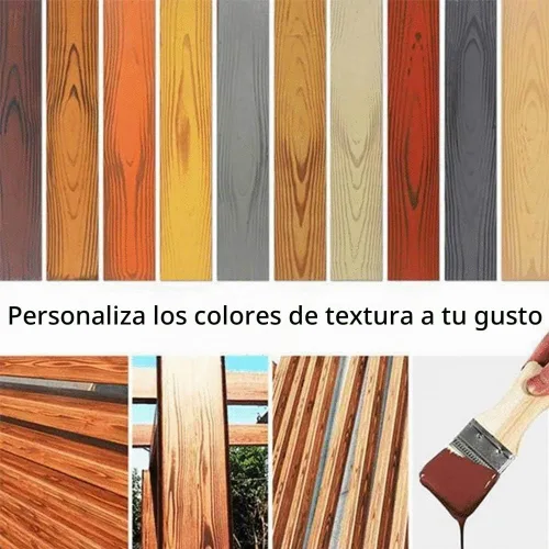 Vista 3 de Herramienta de granulado de madera 4pcs Kit de pintura de patrón de madera de goma para muebles