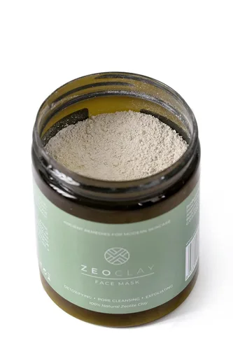 Vista 6 de Mascarilla facial de arcilla de zeolita orgánica, limpieza profunda de poros y desintoxicación, tratamiento de acné y puntos negros, control