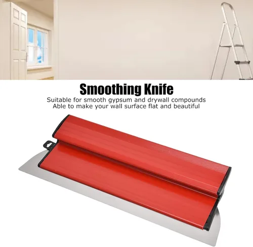 Vista 3 de Cuchilla de desnatado, alisado y derribado para paneles de yeso, capa desnatada, espátula alisadora, cuchillo de acabado de pared para decoración