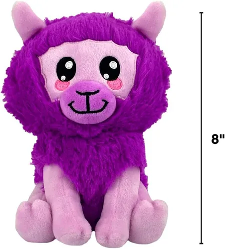 Vista 3 de Bleacher Creatures Kuricha - Peluche de 6 pulgadas con diseño de llama, suave inspirado en Chibi