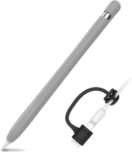Vista 8 de AhaStyle Funda protectora de silicona antideslizante [kit de correas de adaptador de cable añadido] compatible con iPad Pencil de 1ª