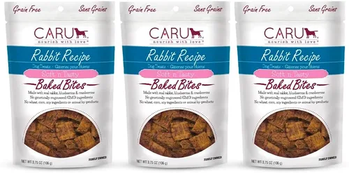 Vista 19 de Caru Soft 'n Tasty Baked Bites - Golosinas para perros, receta de cocodrilo, 3.5 onzas