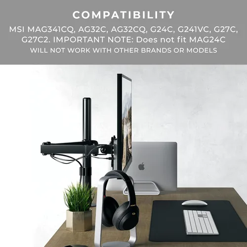 Vista 2 de HumanCentric Adaptador de montaje VESA compatible con monitores MSI Optix