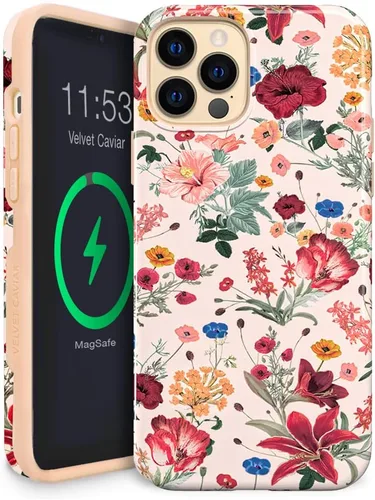 Vista 35 de VELVET CAVIAR Funda para iPhone 13 Pro Max con estampado de leopardo y guepardo negro, compatible con MagSafe, probada en caídas de 10 pies