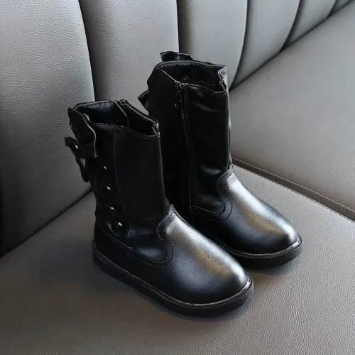 Vista 2 de Jchen Botas de invierno impermeables para niñas de 1 a 11 años (niños pequeñosniños grandes)