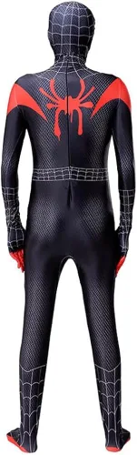 Vista 5 de kowshdcs Disfraz de Halloween para niños, disfraz de superhéroe para cosplay, overol de elastano para niños