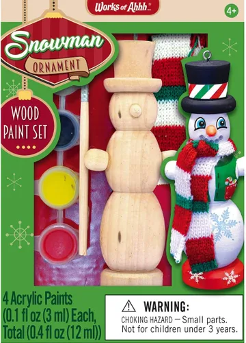 Vista 8 de Works of Ahhh Mini Craft Set - Juego de manualidades familiares para construir y pintar casa de pájaros