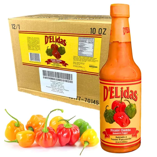 Vista 9 de D'ELidas Salsa picante habanero, salsa picante de pimienta habanero natural, salsa chombo picante #1 en Panamá, sin OMG, salsa habanero apta