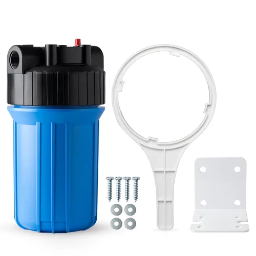 Vista 9 de iSpring WGB12B Sistema de filtración de agua para toda la casa de 1 etapa con filtro de bloque de carbono de 20 x 4.5 pulgadas, reduce hasta un 99%