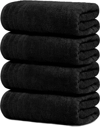 Vista 16 de Tens Towels Paquete de 4 toallas de baño extra grandes de 30 x 60 pulgadas, 100% algodón, más grandes y ligeras, más rápidas de secar, súper suaves