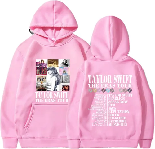 Vista 2 de Sudadera para mujer 1989 versión de moda, sudadera con capucha gráfica casual de 1989, camisetas de manga larga con cuello redondo para conciertos