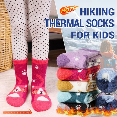 Vista 14 de Eocom 6 pares de calcetines de invierno cálidos de lana para niños y niñas