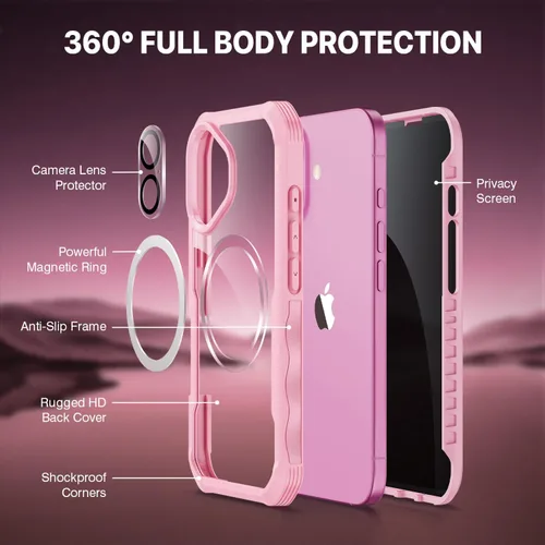 Vista 127 de CENHUFO Funda de privacidad para iPhone 11 Pro, funda de cuerpo completo con protector de pantalla de privacidad de vidrio templado 9H integrado
