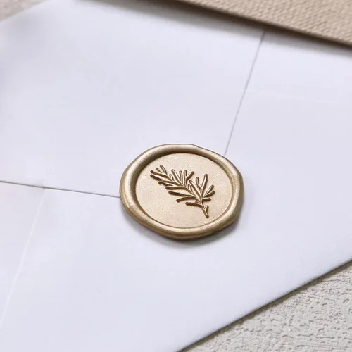 Vista 8 de UNIQOOO Pegatinas de Sello de Cera - Pegatinas de Sello de Sobre para Invitación de Boda de Romero, 100 Piezas de Pegatinas Metálicas Autoadhesivas