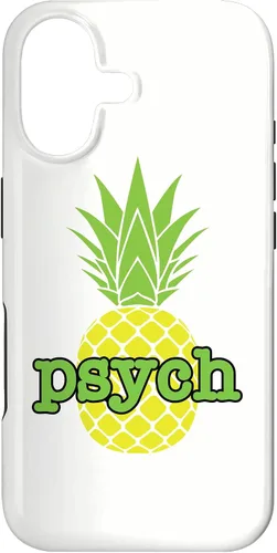 Vista 32 de Funda blanca para iPhone 16 Psych Pineapple Fruit
