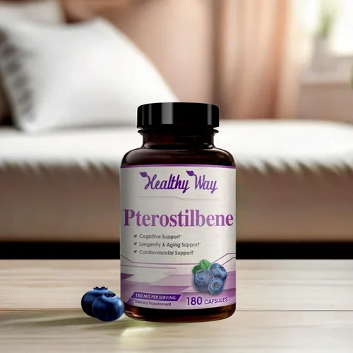Vista 7 de Suplemento de pterostilbeno de 150 mg – Suplemento antioxidante una vez al día para un envejecimiento saludable para la piel y el cerebro inmune