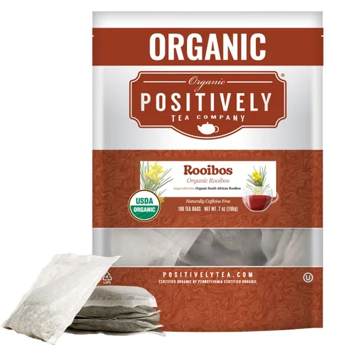 Vista 16 de Bolsas de hojas sueltas para té. Orgánicas por USDA. Positively Tea LLC.