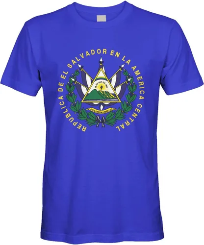 Vista 3 de Cybertela Camiseta de hombre Escudo de Armas de El Salvador