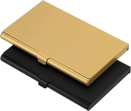 Vista 8 de PATIKIL Titular de la tarjeta de visita, titular de la tarjeta del metal de aluminio para la tarjeta de crédito de la tarjeta de, Azul, Verde