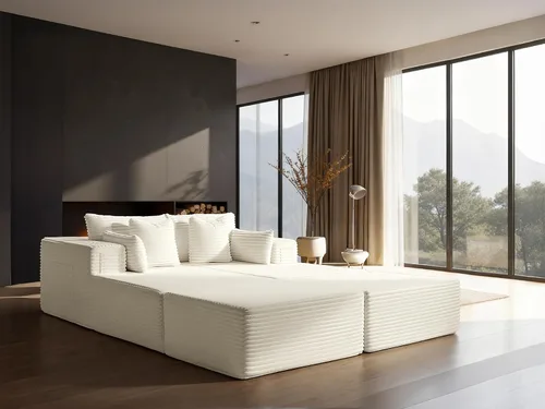 Vista 21 de Sofá modular de gran tamaño de 108 pulgadas, cómodo sofá deshuesado en forma de U para sala de estar, asientos extra profundos, sin montaje, sofá