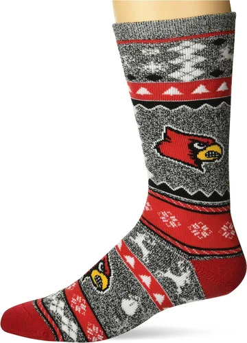 Vista 23 de For Bare Feet Ugly Holiday Sweater Crew Sock NCAA