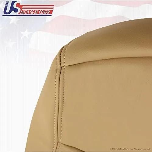 Vista 8 de Compatible con Ford F250 Lariat Driver Top Lean Back Funda de asiento de cuero TAN 2011 2012 2013 2014