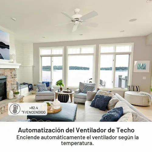 Vista 6 de TREATLIFE Interruptor de ventilador inteligente, interruptor de ventilador de 4 velocidades para ventilador de techo, requiere cable neutro, control